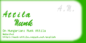 attila munk business card